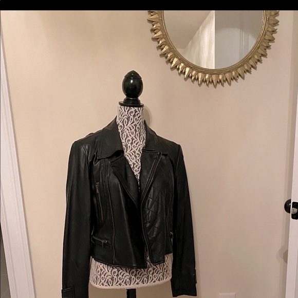 NWOT Faux Leather Jacket - Picture 4 of 4